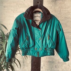 OBERMEYER Vintage 80’s Emerald Green Ski Jacket